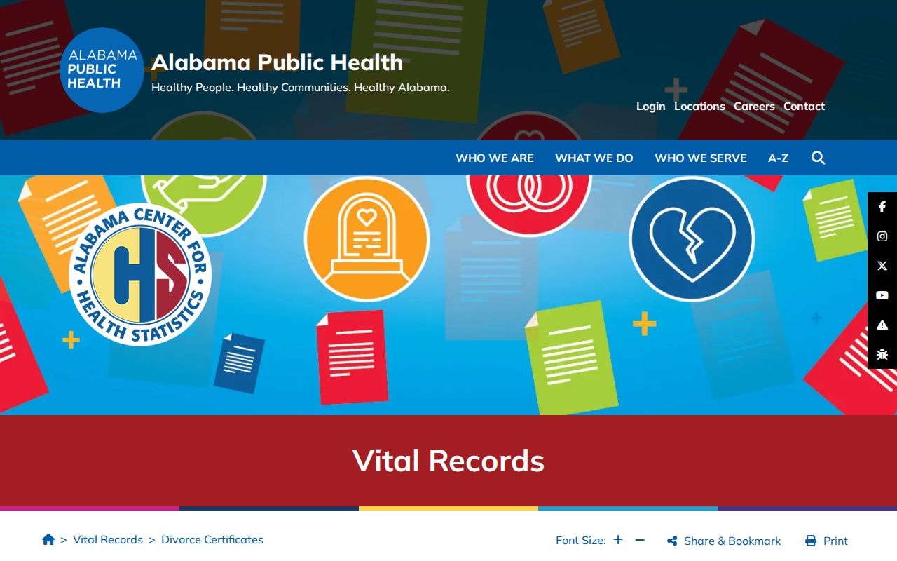 Calhoun County divorce records ADPH divorce certificate channel